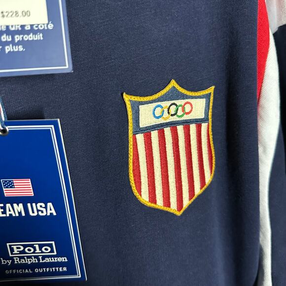 NEW Polo Ralph Lauren x Team USA Fleece Baseball Jacket Size XXL Olympics - Picture 6 of 16